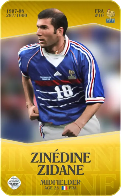 Zinédine Zidane 1997-98 • Limited 297/1000