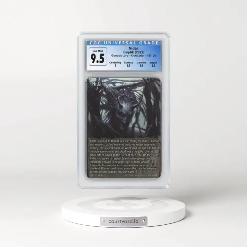 2022 Kryptik Genesis Lore - Kicks - #43/100 Nidar (CGC 10 GEM MINT)