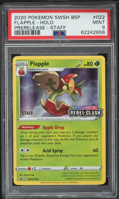 2020 #022 Flapple-Holo PSA 9 Sws