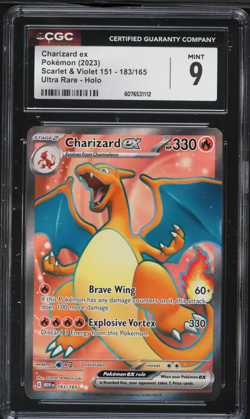 2023 #183 Charizard EX CGC 9 Mew