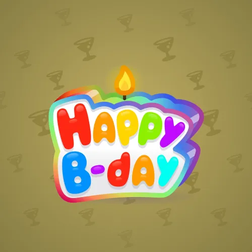 B-Day Candle #12598