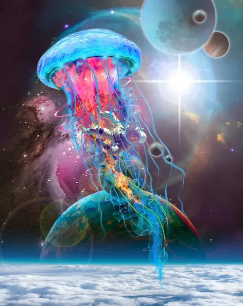 Space Jellyfish Captures Astronaut #19838