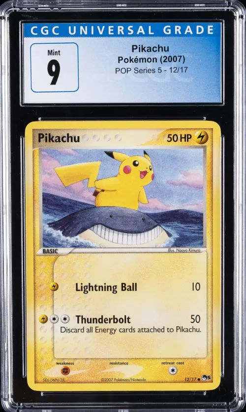 2007 #12 Pikachu CGC 9 POP Serie