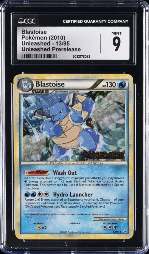 2010 #13 Blastoise CGC 9 Unleash