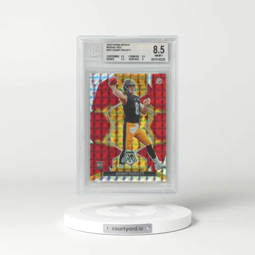 2022 Panini Mosaic #301 Kenny Pickett - Red Mosaic (BGS 8.5 NM-MT+)