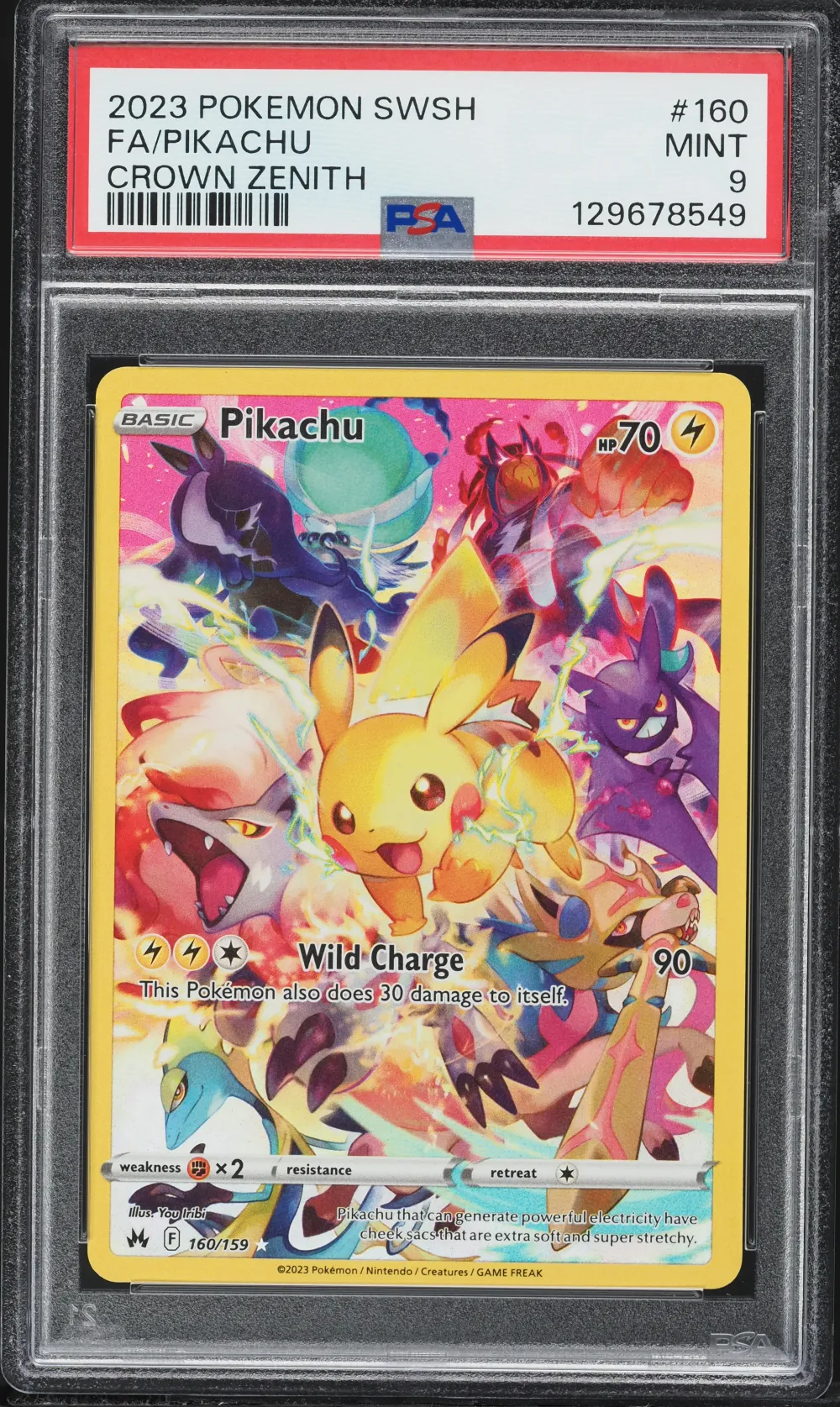 2023 #160 Full Art/Pikachu PSA 9