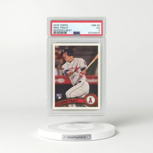 2016 Topps Berger's Best #BB-60 Mike Trout (PSA 5 EX)