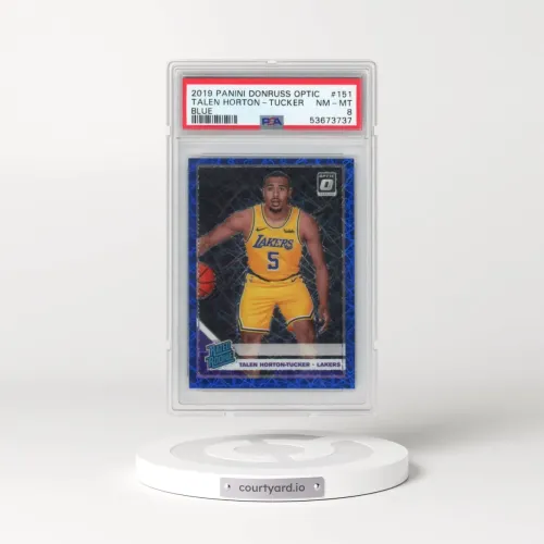2019 Panini Donruss Optic #151 Talen Horton-Tucker - Blue (PSA 8 NM-MT)