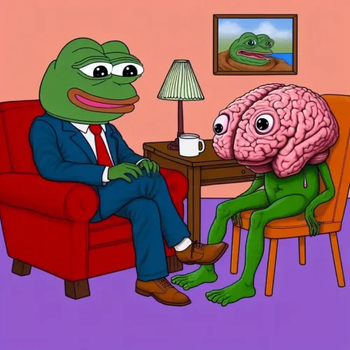 "Pepe Trains His Brain" by fintechjunkie #1230