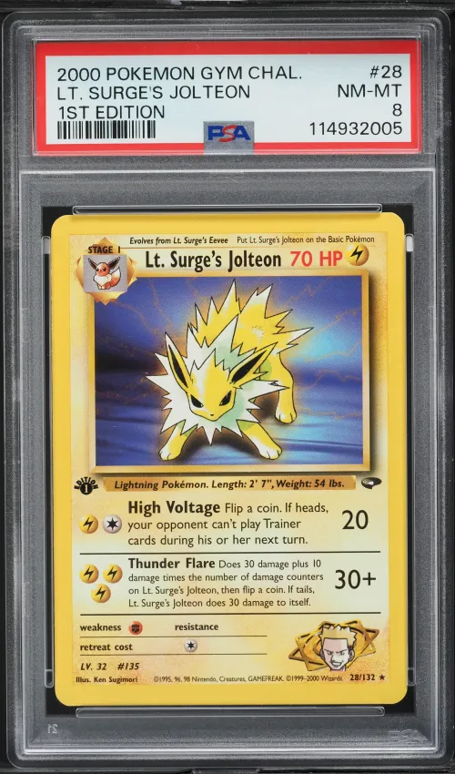 2000 #28 LT. Surge's Jolteon 1st