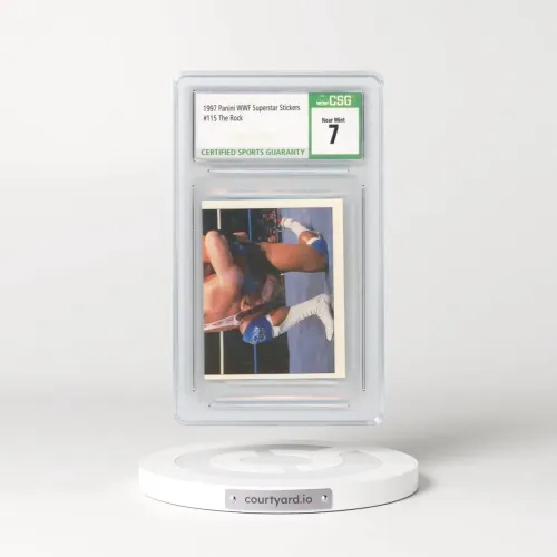 1997 Panini WWF Superstar Stickers #115 The Rock (CSG 7 NM)