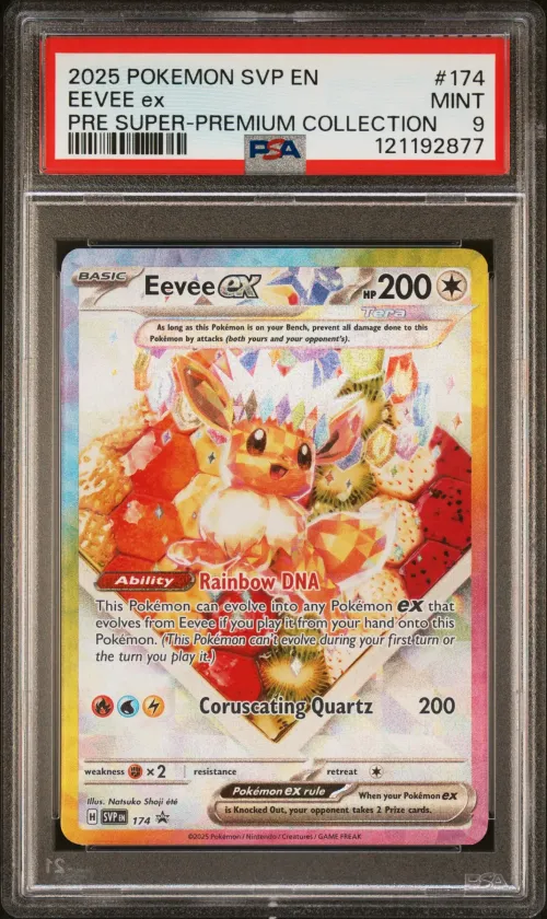 2025 #174 Eevee EX PSA 9 Svp EN-