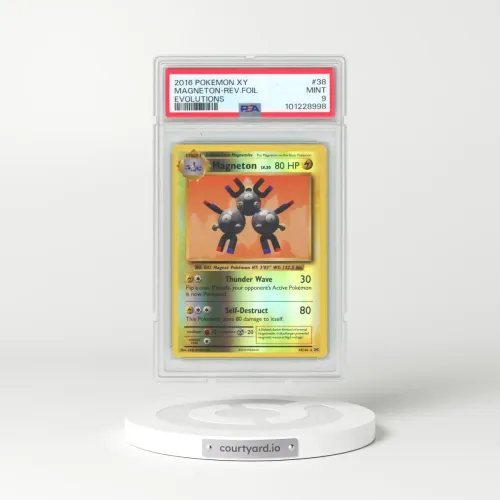 2016 Pokémon XY Evolutions #38 Magneton - Reverse Foil (PSA 9 MINT)