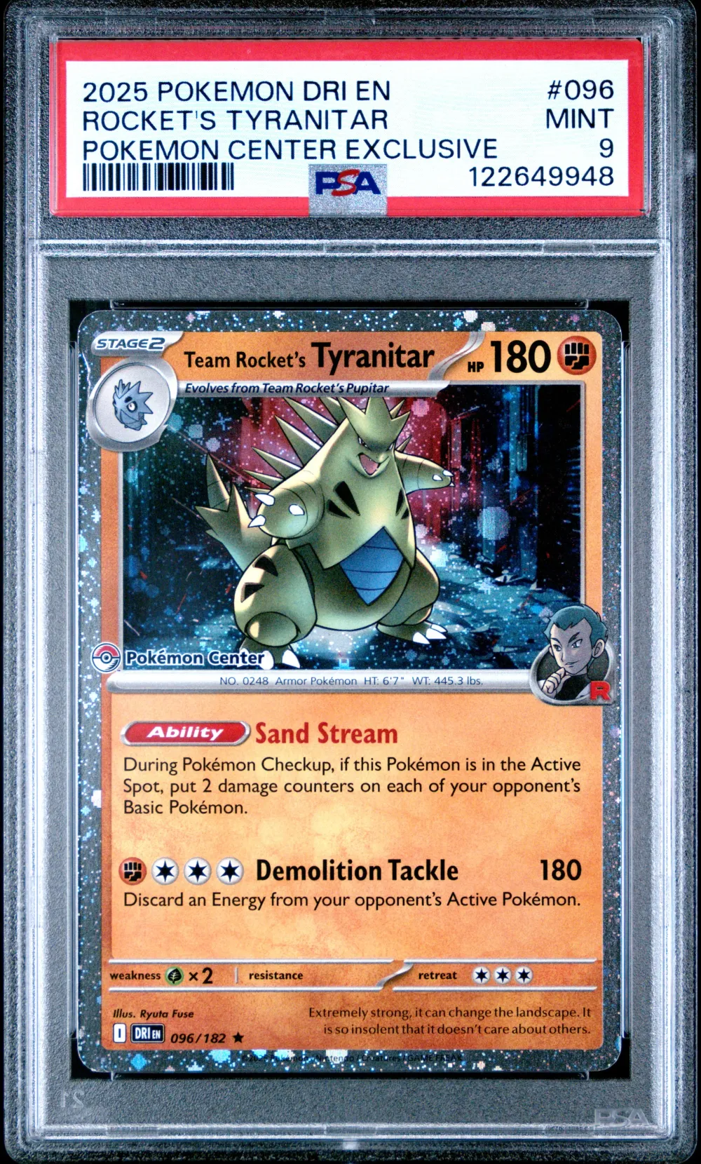 2025 #96 Team Rocket's Tyranitar