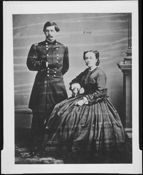 Gen. George B. McClellan and wife #544