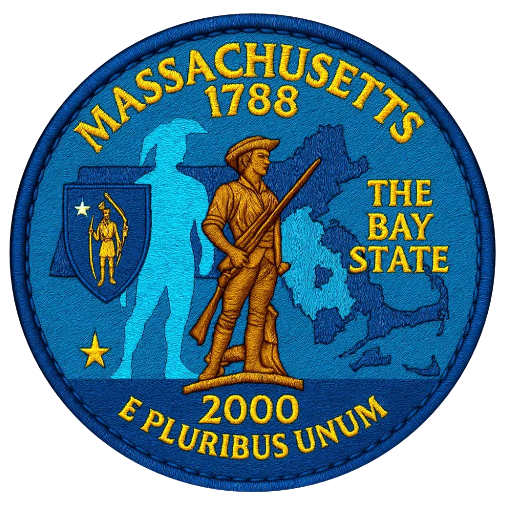6/56 Massachusetts State Quarter Patch   #6