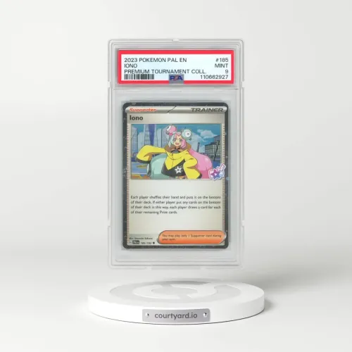 2023 Pokémon Pal EN-Paldea Evolved #185 Iono - Iono Premium Tournament Collection (PSA 9 MINT)