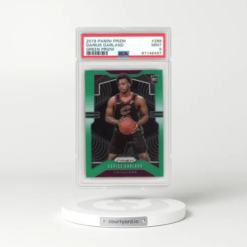 2019 Panini Prizm #288 Darius Garland - Green Prizm (PSA 9 MINT)