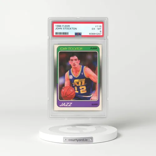 1988 Fleer #115 John Stockton (PSA 6 EX-MT)