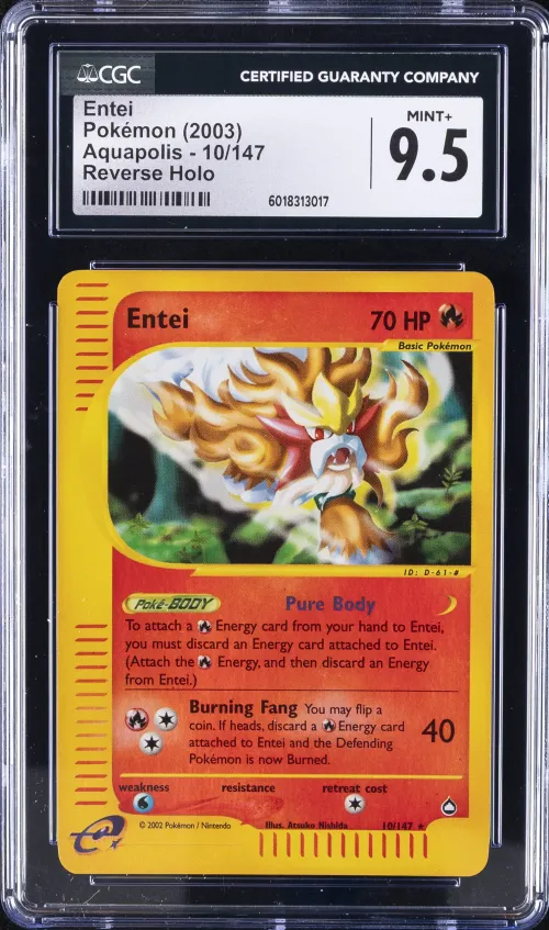 2003 #10 Entei CGC 9.5 Pokemon |