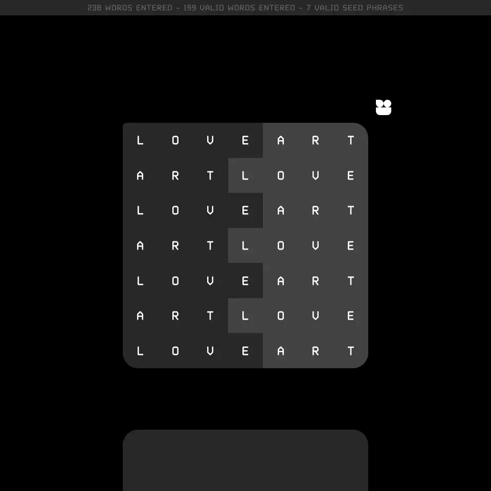 vvords, Set 026, Ed. 40 #7063