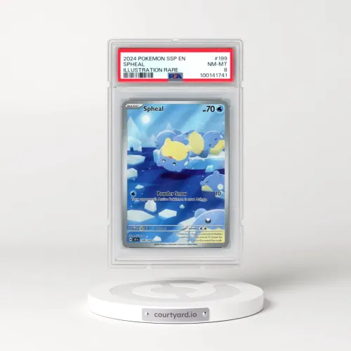 2024 Pokémon Ssp EN-Surging Sparks #199 Spheal - Illustration Rare (PSA 8 NM-MT)
