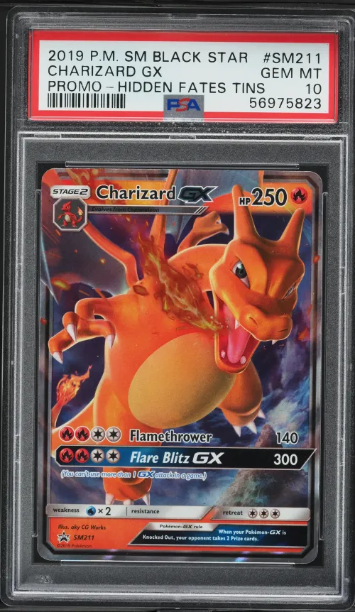 2019 #SM211 Charizard GX PSA 10 