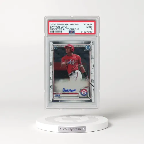 2020 Bowman Chrome Prospect Autographs #CPABL Bayron Lora (PSA 9 MINT)