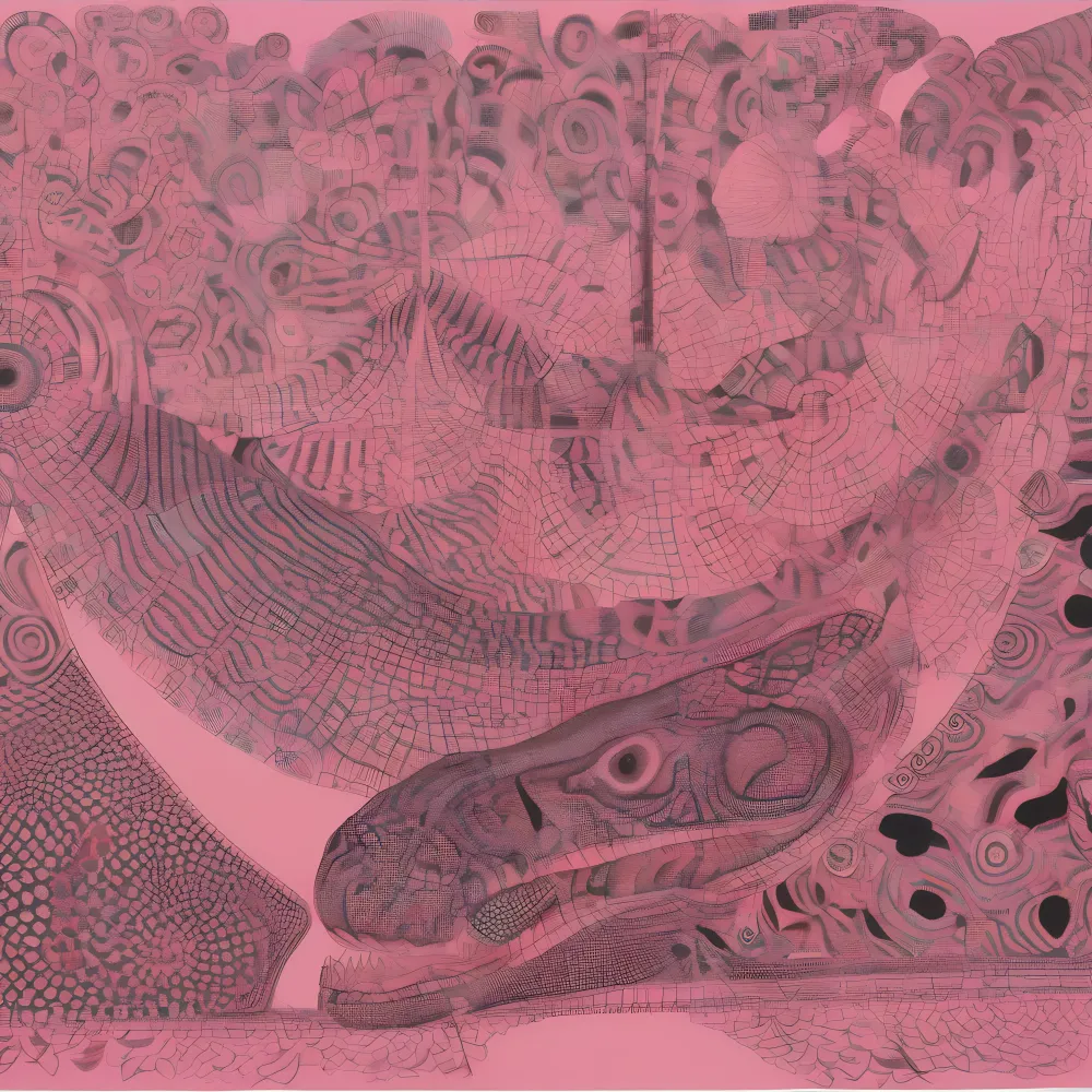 Unmade Layers of Blossoming Flamingos #35