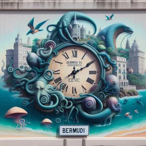 Bermuda wall time clock and strange #34