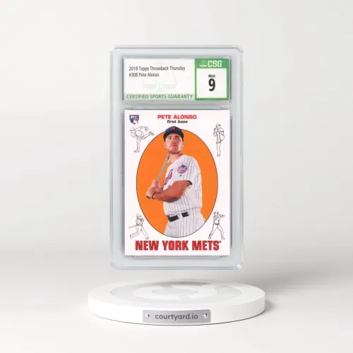 2019 Topps Throwback Thursday #308 Pete Alonso (CSG 9 MINT)