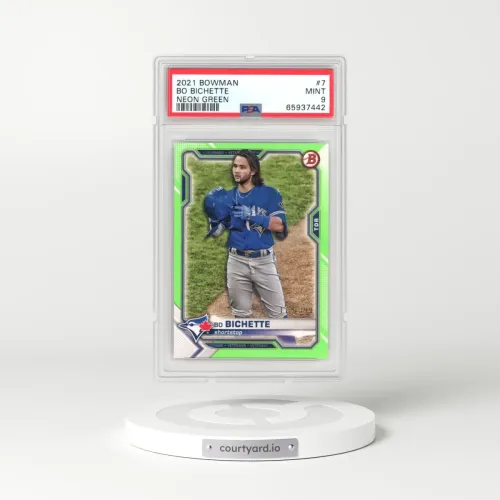 2021 Bowman #7 Bo Bichette - Neon Green (PSA 9 MINT)