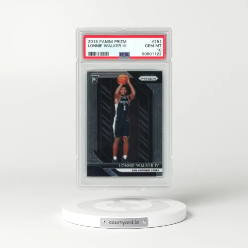 2018 Panini Prizm #251 Lonnie Walker IV (PSA 10 GEM MINT)