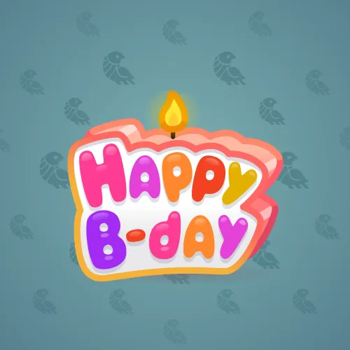 B-Day Candle #84844