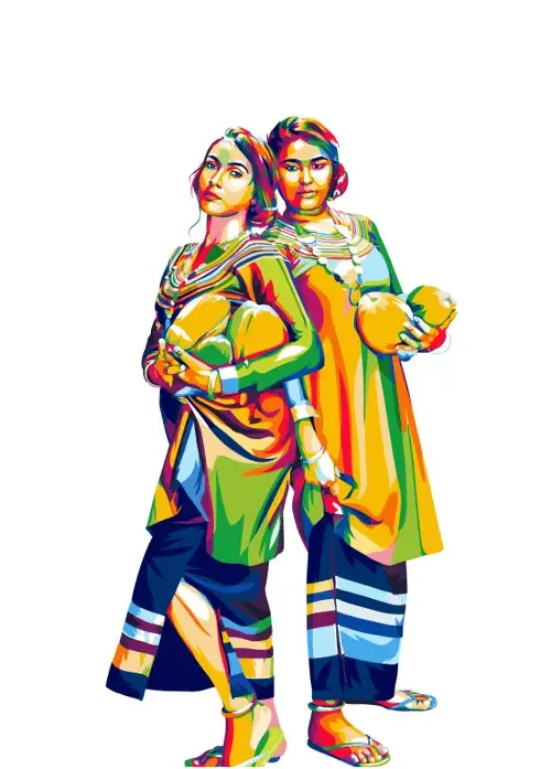 Pop Art, Maldivian Women in Traditional Costume #15