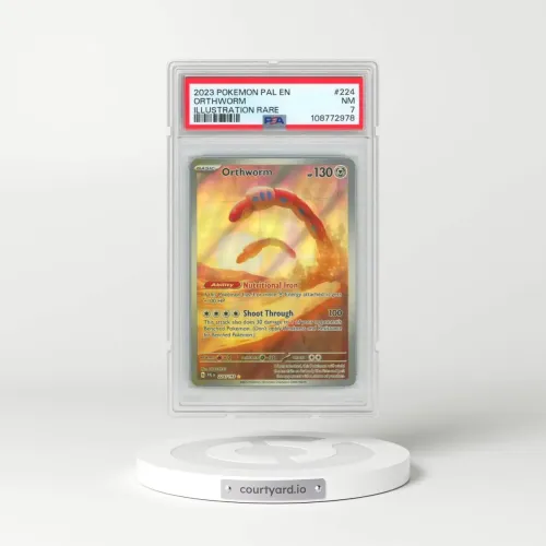 2023 Pokémon Pal EN-Paldea Evolved #224 Orthworm - Illustration Rare (PSA 7 NM)