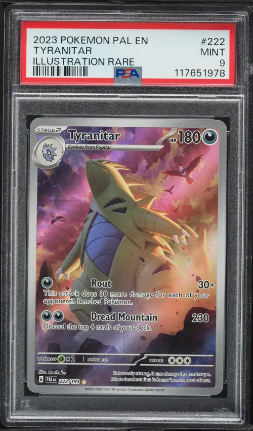 2023 #222 Tyranitar PSA 9 Pal EN
