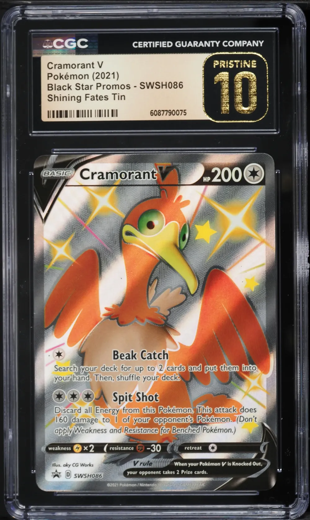 2021 #86 Cramorant V CGC 10 Pris