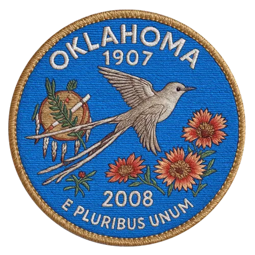 46/56 Oklahoma State Quarter Patch #47