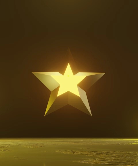 Gold Cosmic Star #1994292