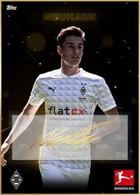 Borussia Monchengladbach Florian Neuhaus Young Stars Gold 151 Animated Facsimile Signature