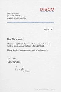 Resignation ＆ Declaration
