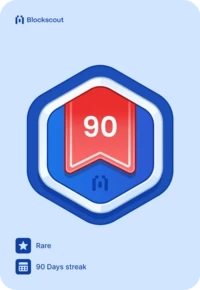 90 days streak badge