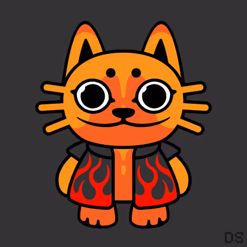 MAD LUCKY CAT BY DR0PSH0P #2402