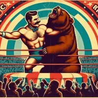 The bear fighter in the HD ring