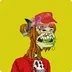Fast food mutant ape logo