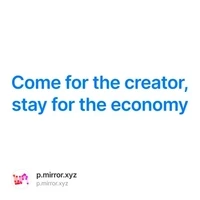 Come for the creator stay for the economy