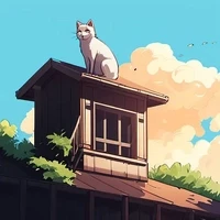 Roof cat