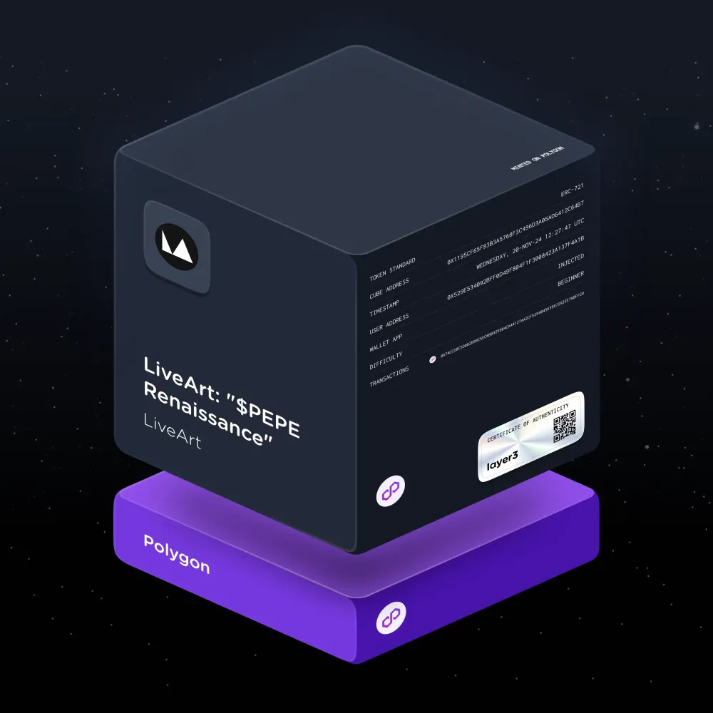 LiveArt: "$PEPE Renaissance" #3508123