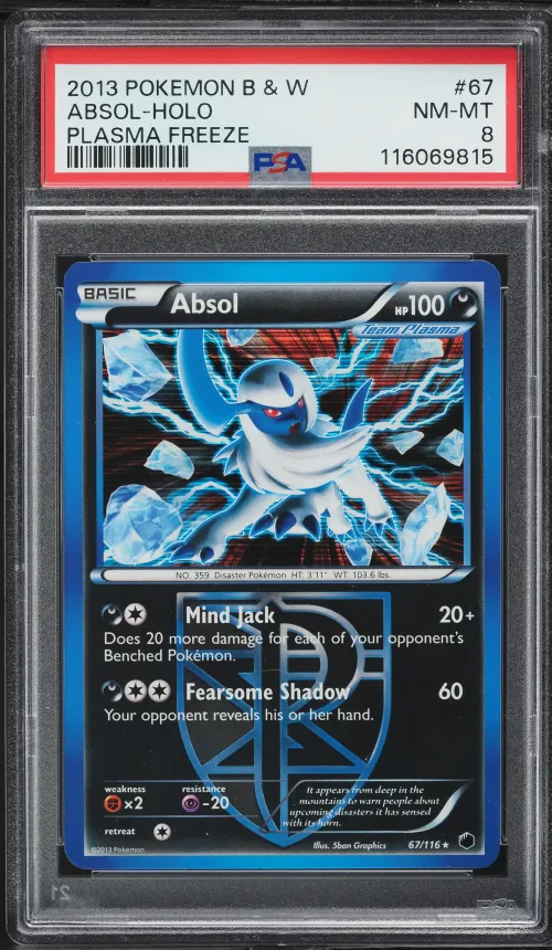 2013 #67 Absol-Holo PSA 8 Black